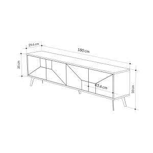 Comoda TV Dune - Anthracite - Img 6