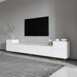 Comoda TV Imaj - Marble, White - Img 2