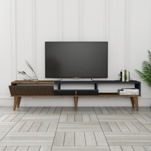 Comoda TV Milan Alt - Walnut, Anthracite - Img 4