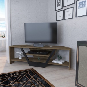 Comoda TV Sares - Oud Oak, Black - Img 3
