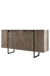 Consolă Luxe - Walnut, Black - Img 7