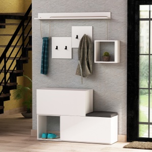 Dulap cu raft Holdon - White - Img 1