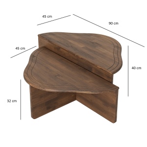 Masuta de cafea Altopiano - Walnut - Img 7
