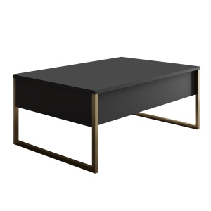 Masuta de cafea Luxe - Anthracite, Gold - Img 4