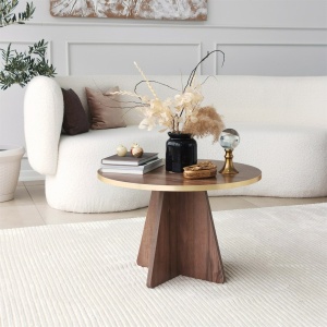 Masuta de cafea Mushroom - Gold, Walnut v2 - Img 2