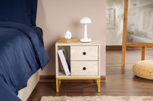 Noptiera Glimmer - Travertine, Gold - Img 3