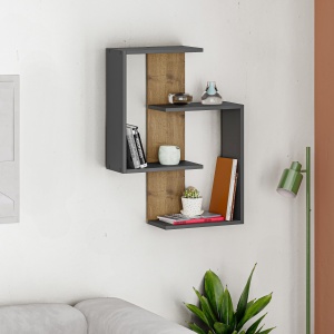 Raft perete Paranoid - Anthracite, Dark Oak - Img 1