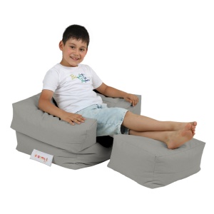 Bean Bag Kids Single Seat Pouffe - Fume - Img 7