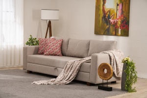 Canapea Extensibila Aly - Beige - Img 2