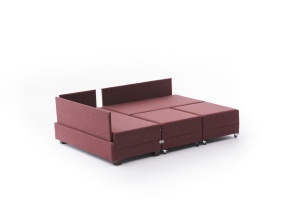 Canapea Extensibila Fly Corner Sofa Bed Left - Claret Red - Img 7