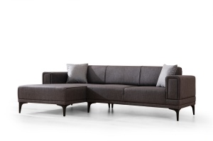 Canapea Extensibila Horizon Left - Dark Grey - Img 5