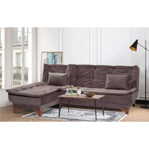 Canapea Extensibila Kelebek Köşe Left - Anthracite - Img 1