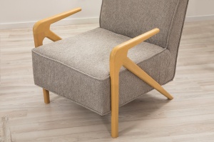 Canapea Extensibila Larus Wood Set - Oak, Grey - Img 5