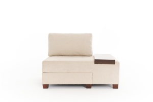 Canapea Extensibila Perenna Chenille Right - Cream - Img 5