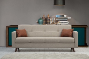 Canapea Extensibila Polya - Beige - Img 1