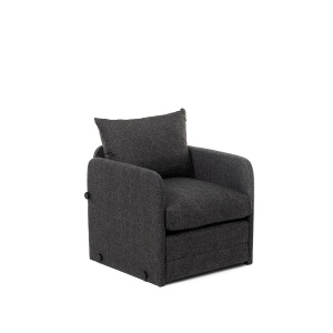 Canapea Extensibila Saga Single - Dark Grey - Img 5