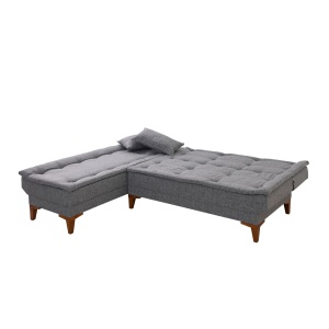 Canapea Extensibila Santo Left - Dark Grey - Img 7