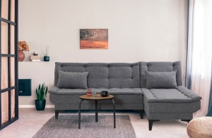 Canapea Extensibila Santo-S - Dark Grey - Img 2