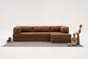 Canapea pe colț Comfort - Brown - Img 1