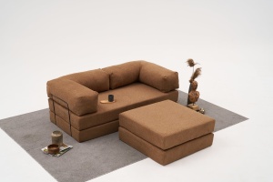 Canapea pe colț Comfort Mini - Brown - Img 1