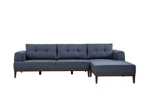 Canapea pe colț Vina Corner - Dark Blue Walnut - Img 5