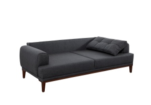 Canapea Vina 3 - Anthracite, Walnut - Img 8