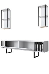 Comoda TV Chrome Line - White, Black - Img 8