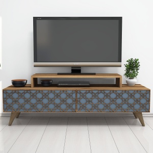 Comoda TV City - Walnut, Chalcedony - Img 3