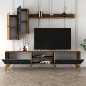 Comoda TV Class S - Walnut, Chalcedony - Img 3