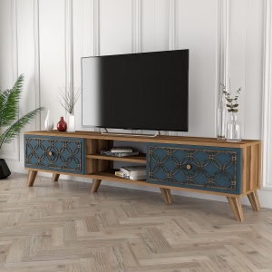 Comoda TV Class - Walnut, Chalcedony - Img 2
