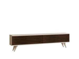 Comoda TV Hill - Walnut, White - Img 4