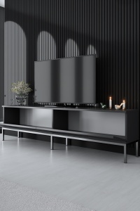 Comoda TV Lord - Anthracite, Silver - Img 2