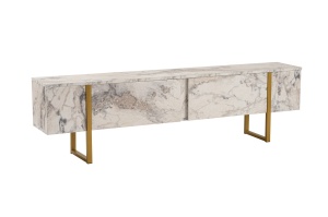 Comoda TV Serenity - Fressia Marble, Gold - Img 7