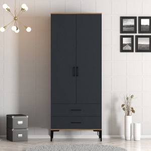 Dulap Kumsal T - Walnut, Anthracite - Img 1
