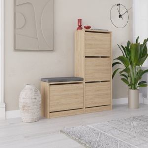 Dulap Pantofi Dude - Oak - Img 1
