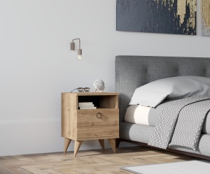 Noptiera Barlo - Walnut - Img 1