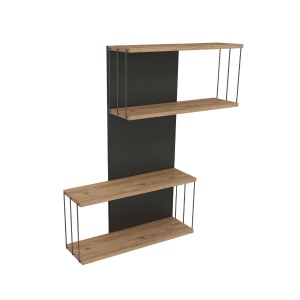 Raft perete Destan - Anthracite, Pine - Img 4