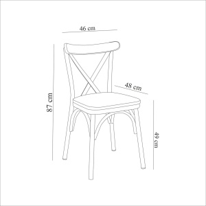 Scaun Oliver Sandalyer -Black Barok v2 - Img 4