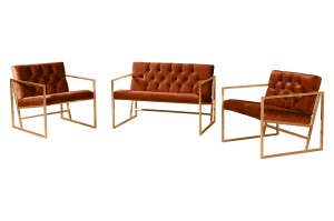 Set Canapea Oslo Gold - Tile Red - Img 1
