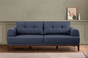Set Canapea Vina Set - Dark Blue, Walnut - Img 3