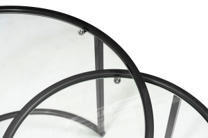Set de masa pentru cafea Black-Transparent-80-60 - Img 5