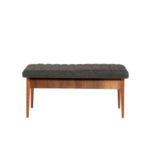 Set masa extensibila si scaune (4 piese) Vina 1053 - Anthracite, Walnut - Img 7