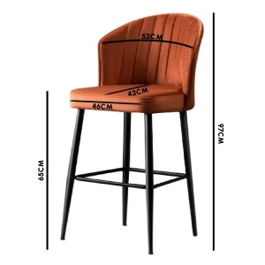 Set Taburete Bar (2 piese) Rubi - Cream - Img 3