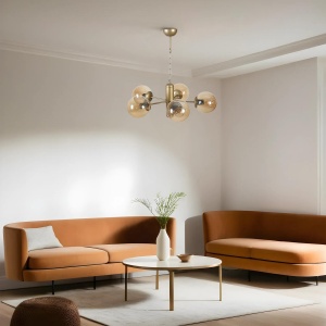 Bankok 5 Li Eskitme Bal Camlı Avize - Img 1