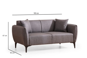 Canapea Belissimo - Dark Grey - Img 7