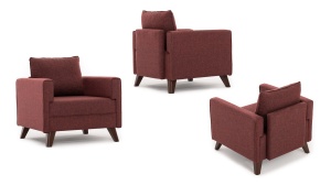 Canapea Bella Armchair - Claret Red - Img 7