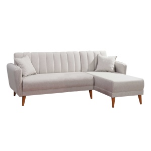 Canapea Extensibila Aqua Corner Right - Cream - Img 5
