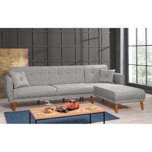 Canapea Extensibila Aria Corner - Grey - Img 1