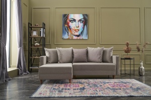 Canapea Extensibila Aydam Left - Cream - Img 1