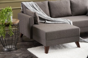 Canapea Extensibila Bella Mini Corner Sofa Left - Brown - Img 4